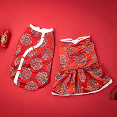 Roupa Pet Luxo Oriental com Forro Quentinho