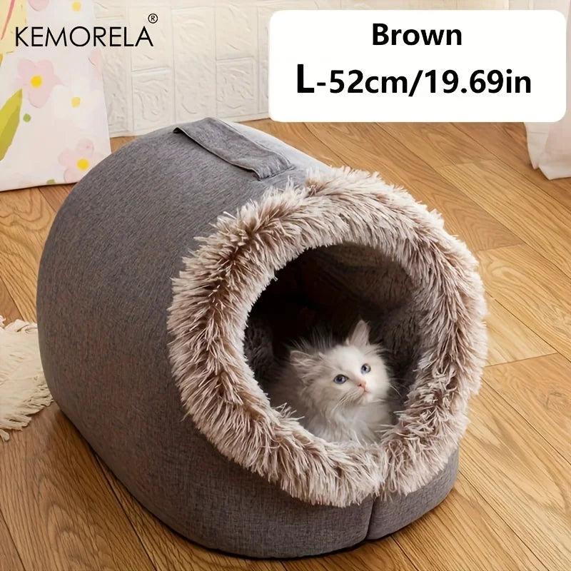 Cama Toca Pet Casulo Fechado Pelúcia Interna Ultra Macia e Lavável