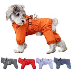 Capa de Chuva para Pet com Alça de Segurança e Fechamento Ajustáve