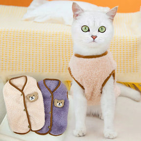 Cardigan de Veludo Para Gatos - Glow