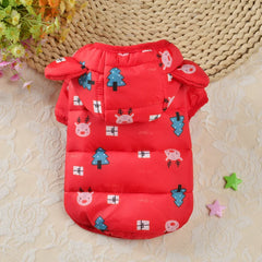 Colete Para Cachorro Estilo Puffer Com Estampa De Bichinhos