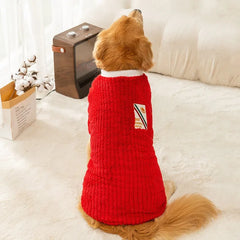 Roupa de Inverno em Malha Aconchegante para Cães de Grande Porte