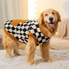 Roupa de Inverno em Malha Aconchegante para Cães de Grande Porte