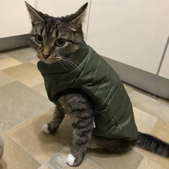 Colete Para Cachorro Estilo Puffer Com Estampa De Bichinhos