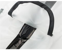 Capa de Chuva Pet Full Body Transparente com Capuz Ajustável