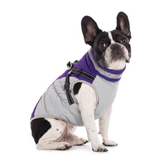 Roupinha estilo Colete de Inverno para Cachorro com Peitoral Embutido