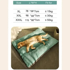 Colchão Pet Listrado Estilo Minimalista Conforto e Sofisticação