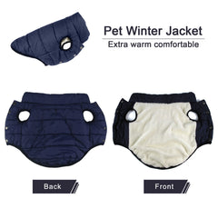 Casaco Pet Super Quente Com Tecido Impermeável E Fecho Frontal