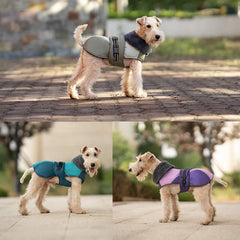 Colete Térmico para Cães Pequenos com Gola de Pelo — Aspen