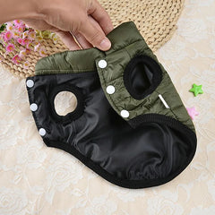Roupinha Puffer para Cachorro com Design Esportivo