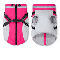 Roupinha estilo Colete de Inverno para Cachorro com Peitoral Embutido
