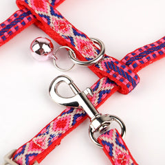 Peitoral e Guia de Nylon para Gatos Luna LN564 C - PEITORAL - 12