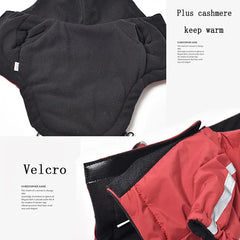 Roupa Dupla Flace para Cães com Proteção Contra Vento e Chuva