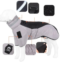 Roupa de Inverno Pet com Design Esportivo e Forro Térmico