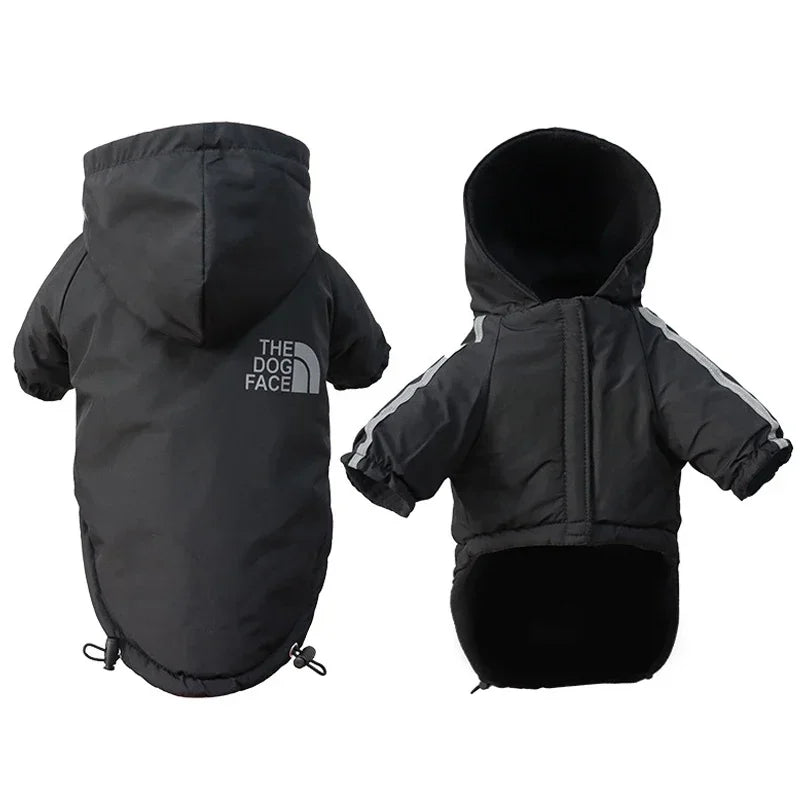 Roupa Dupla Flace para Cães com Proteção Contra Vento e Chuva