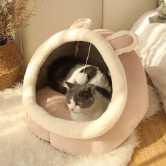 Cama Toca Pet Divertida Formato de Sapo com Entrada Circular