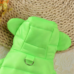 Colete Para Cachorro Estilo Puffer Com Estampa De Bichinhos