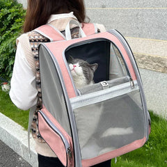Mochila Respirável Para Transporte de Gato A - MOCHILA - 03