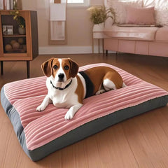 Colchão Pet Listrado Estilo Minimalista Conforto e Sofisticação