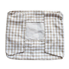 Cama Pet Xadrez com Encosto Confortável e Almofada Interna