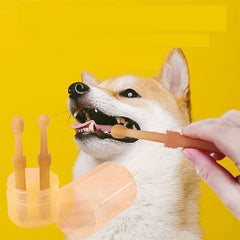 Kit Higiene Bucal Para Cachorro Laranja S - ESCOVA - 01
