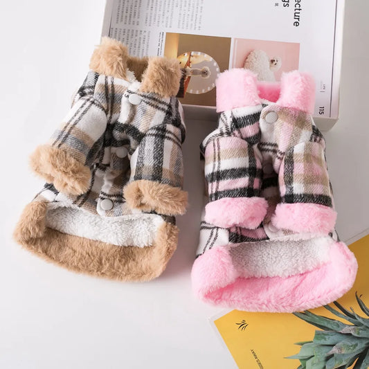 Jaqueta Quente Com Gola Para Cachorro R - ROUPA - 60
