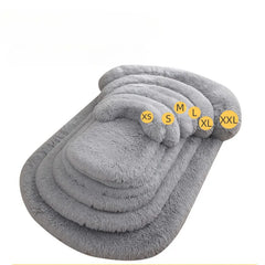 Cama Pet Retangular Pelúcia Extra Macia Antiderrapante