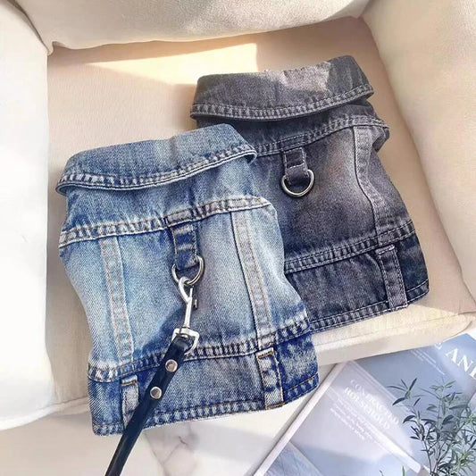 Jaqueta Jeans Para Cachorro - Echo Luna R22