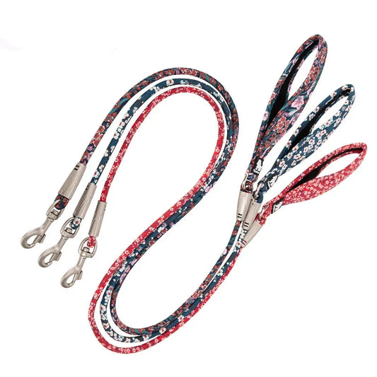 Coleira e Guia Floral para Cães Luna LN2573 C - COLEIRA - 23