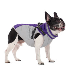 Roupinha estilo Colete de Inverno para Cachorro com Peitoral Embutido