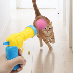 Lançador de Bolas para Gatos Luna LN583 20 Bolas + Disparador lancador P6