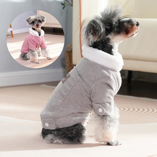 Roupa de Frio para Cachorros com Forro Quente e Macio