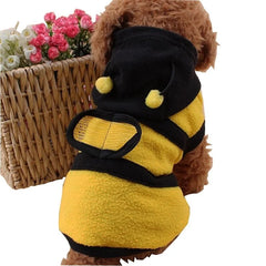 Roupa Pet Estilo Abelhinha Em Pelúcia Macia