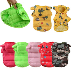 Colete Para Cachorro Estilo Puffer Com Estampa De Bichinhos