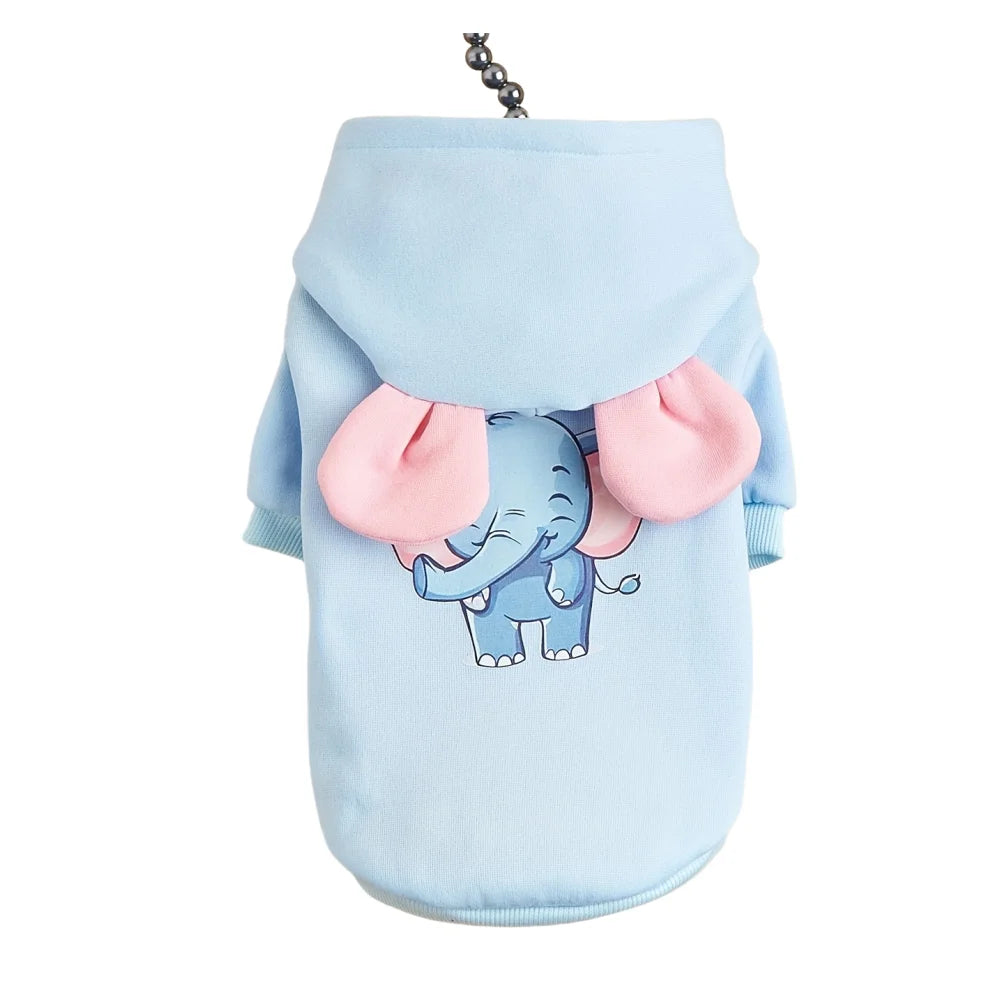 Roupinha de Inverno para Cachorro com Estampa de Elefante