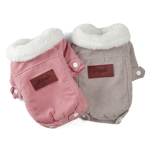 Roupa de Frio para Cachorros com Forro Quente e Macio