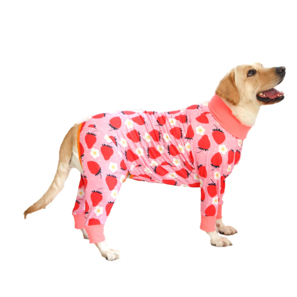 Macacão Temático para Cães de Grande Porte com Gola Confortável