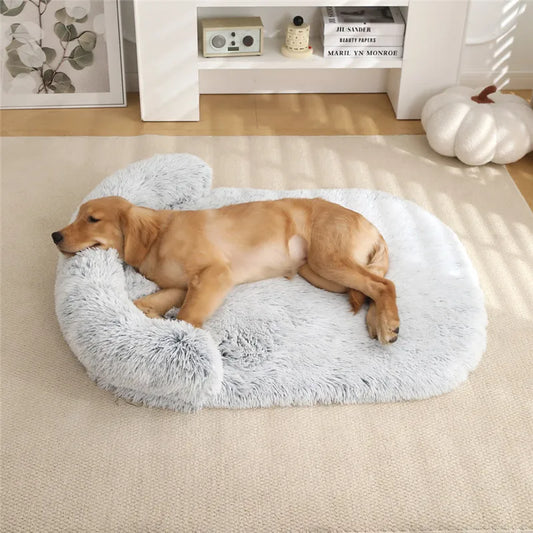 Cama Pet Retangular Pelúcia Extra Macia Antiderrapante