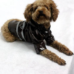 Capa de Chuva Impermeável para Cachorros com Faixa Refletiva e Capuz