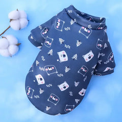 Regata Estampada Frutas em Malha de Algodão para Cães e Gatos