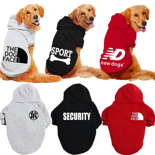 Roupa Casual para Cães com Estampa Criativa e Capuz Acolchoado