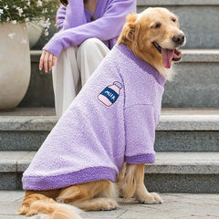 Roupa de Inverno em Malha Aconchegante para Cães de Grande Porte