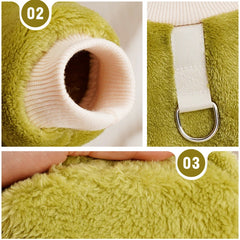 Roupa Aconchegante para Cachorro com Alça de Guia Embutida