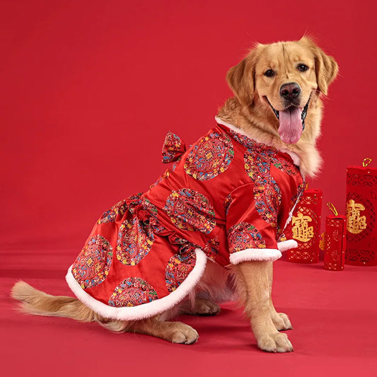Roupa Pet Luxo Oriental com Forro Quentinho