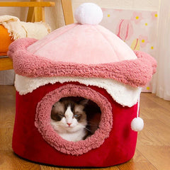Caminha Sorvete Para Cachorro e Gatos Vermelho / P 50X50CM C - CAMA - 03