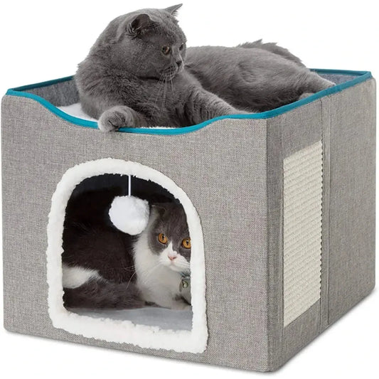 Caminha Grande Para Gatos Com Arranhador - Gage C - CAMA - 48
