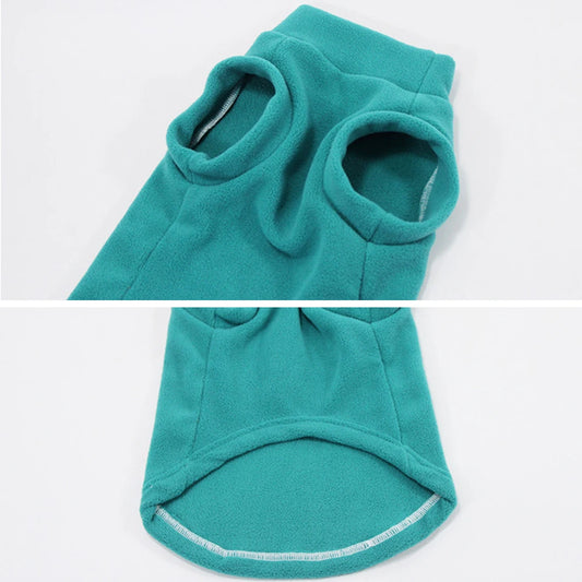 Blusa Para Cachorro Tecido Leve Com Gola Alta