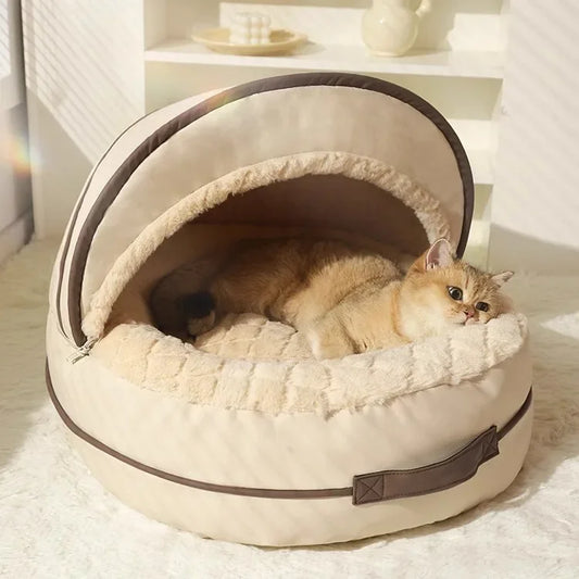 Cama Para Cachorro e Gato - Snug Bege / P 55x45x42cm C - CAMA - 36
