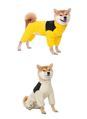 Macacão de Chuva para Cães Full Body com Faixas Refletivas