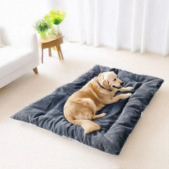 Cama de Pelúcia Extra Grande para Cães — Reversível 120cm